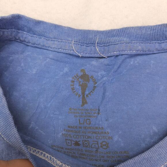 Authentic Bob Dylan Band Short Sleeve Graphic T Shirt Adult Mens Size L Blue - Picture 3 of 10